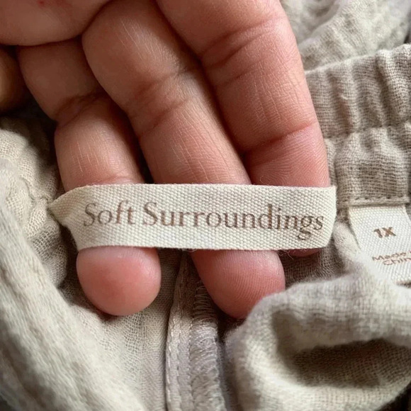 Soft Surroundings Gauze Wide Leg Pants - Picture 8 of 10